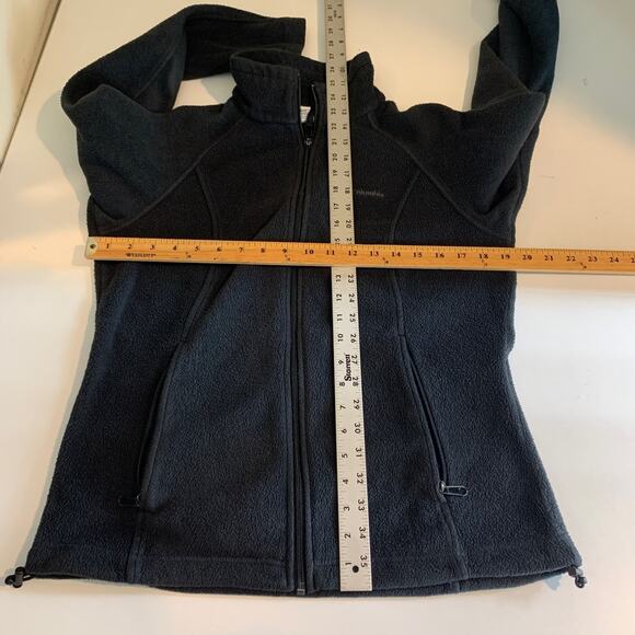 Columbia Jacket Womens M Medium Washed Black Benton Springs Full Zip Fleece - Picture 7 of 13